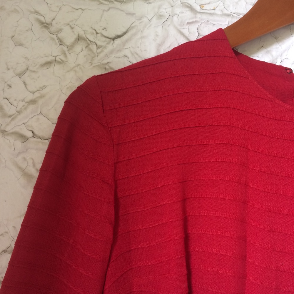 (MISSING) Vintage Hand-Sewn Red A-line Dress